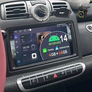 DAB+ 4+64G Android 14 Autoradio KAM Für Mercedes Benz Smart Fortwo 451 2005-2010 - Bild 1 von 14