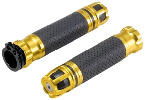 T4 Tune Manopole "Alloy" oro universali per moto / scooter - Foto 1 di 2