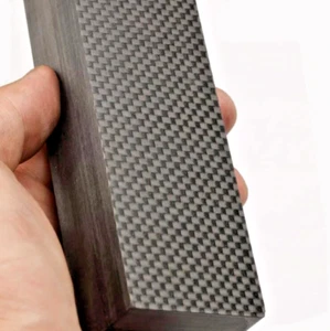 Bloque de placa de fibra de carbono fabricación de cuchillos hágalo usted mismo mango de cuchillo escala material en blanco 1 pieza - Imagen 1 de 4