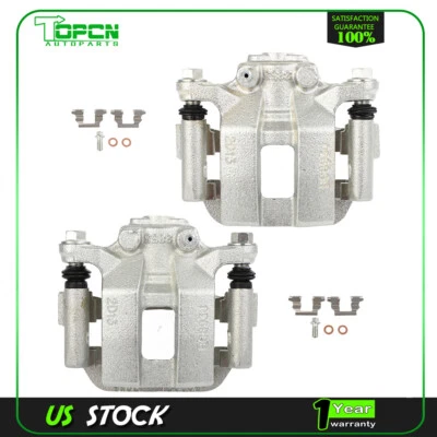 Rear Pair Brake Calipers w/ Bracket For NISSAN ROGUE 2014-2020 LEAF 2011-2022 - Image 1 of 4