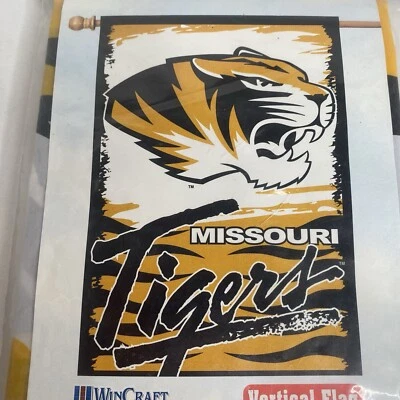 全新 密苏里大学老虎队旗帜 27 英寸 x 41 英寸 WinCraft 横幅 Mizzou 复古 — 第 1/4 张图片