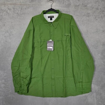 Dri Duck Vented Catch L/S Fishing mens 4XL Green Shirt NWT - Image 1 of 4