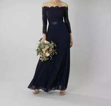 coast odetta lace midi dress cornflower