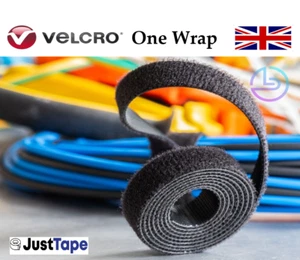 VELCRO® ONE WRAP Tape Reusable Ties Double Sided Hook & Loop Strapping Tape - Picture 1 of 4
