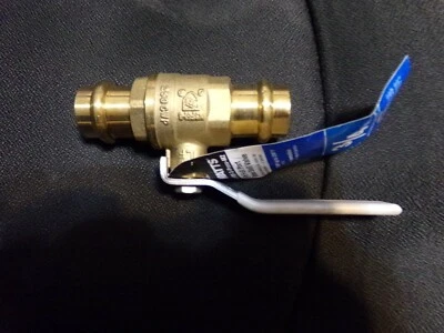 Válvula de bola de latón Watts 3/4" LFFBV-3-Press-M2 Foto 1 de 4