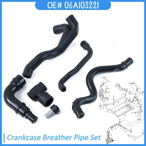 Crankcase Breather Hose Pipe Kit For Audi TT A3 A4 A6 VW Polo Passat New Beetle - Picture 1 of 12