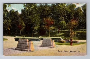 Atlanta GA-Georgia, Grant Park, antike Vintage Souvenir Postkarte - Bild 1 von 2