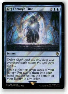 Dig Through Time (Surge Foil) Commander: Final Fantasy Foil - Imagen 1 de 1