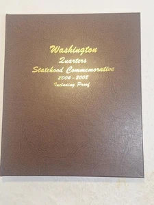 Dansco Washington Quarters Statehood Commem 2004–08 Including Proof W/100 Coinss - Picture 1 of 15