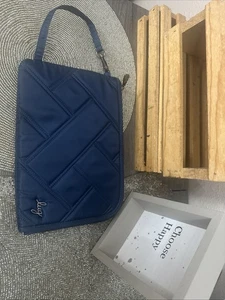 LUG HalfPipe RFID marineblau gesteppt Logo umlaufender Reißverschluss Geldbörse Kalbsleder neu ohne Etikett - Bild 1 von 21