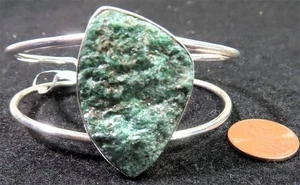Faery Kristall Fuchsite und Sterling Silber Armband - Bild 1 von 4