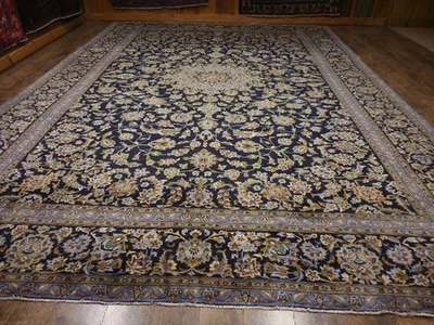 Vintage Turkish Rug,HandMade Anatolian Traditional Design Turkish Rug 10x14.3 - Image 1 of 4