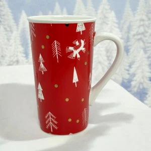 Starbucks 2019 Gnome Christmas Holiday Red Ceramic Latte Coffee Mug Cup 16 oz - Picture 1 of 8