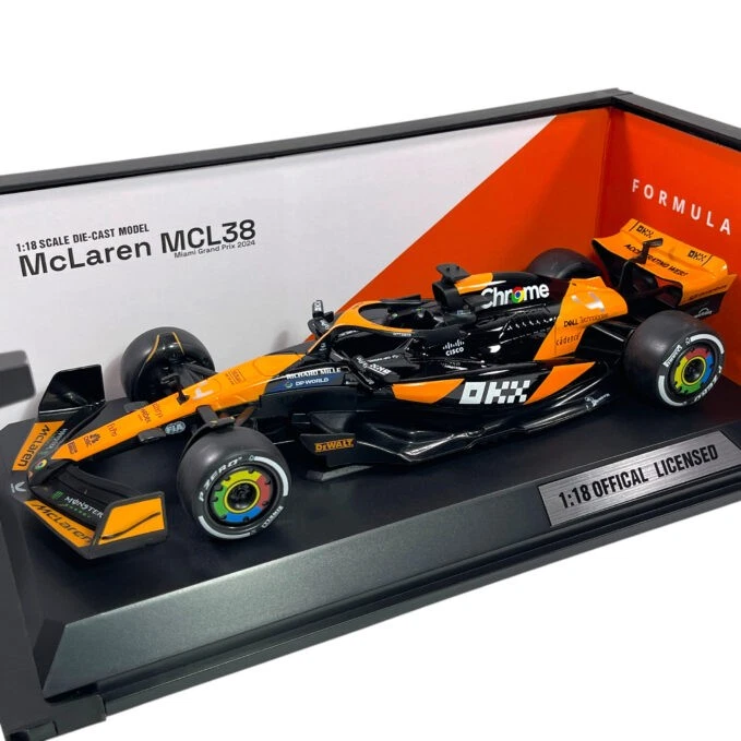 Modellino F1 RW Model 1/18 McLaren MCL38 Lando Norris #4 Miami GP 2024 - Immagine 1 di 4