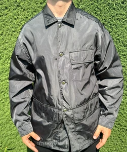 Metallic Rare Vintage 90s Prada Milano Men Bomber Light Jacket Size L - Picture 1 of 15