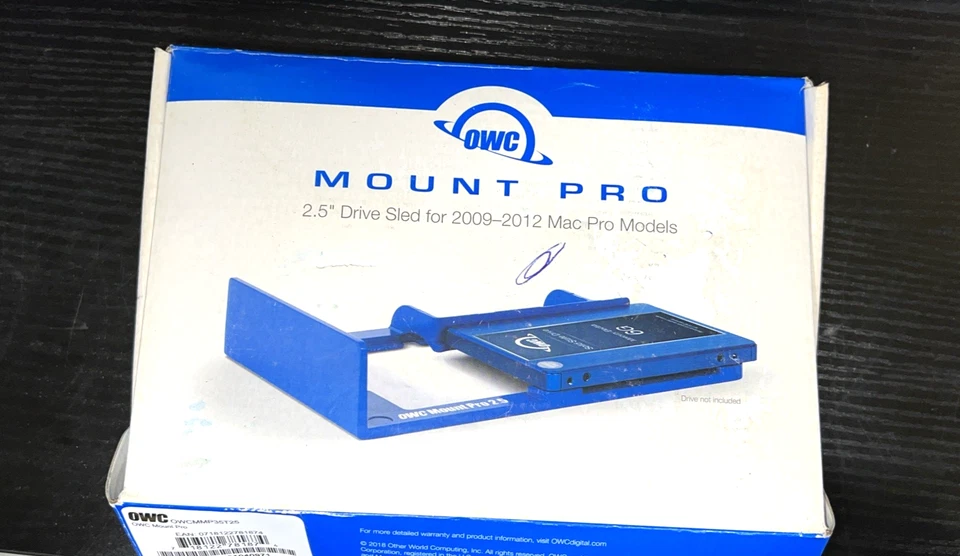 Blue OWC Mount Pro 2.5" Drive Sled Compatible with 2009-2012 Mac Pro - Image 1 of 2