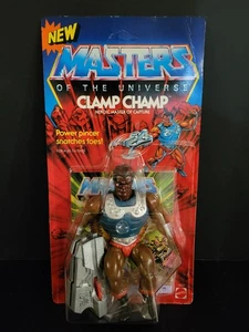 Clamp Champ 1986 MASTERS OF THE UNIVERSE MOTU Vintage NEU SEALED Unpunched - Bild 1 von 3