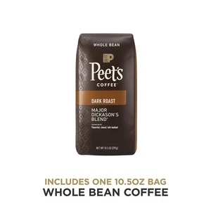 Peet's Coffee Major Dickason's Blend caffè in grani tostato scuro sacchetto da 10,5 once - Foto 1 di 7