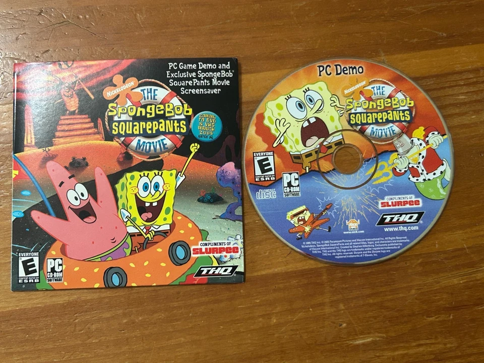 SpongeBob SquarePants Movie PC CD ROM Game Demo Slurpee - Image 1 of 2