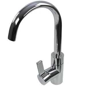 Wasserhahn Einhebelmischer Lucca oval Wohnmobil Wohnwagen Boot + Schalter chrom - Bild 1 von 8