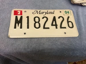 Maryland License Plate 2004 M182426 - Picture 1 of 2