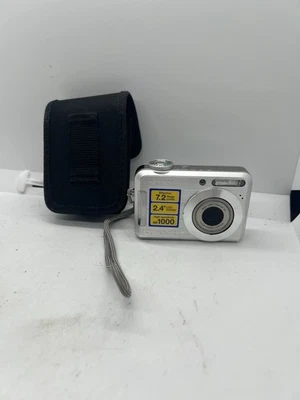 Sony Cyber-shot DSC-S650 7.2MP Digital Camera Silver - TESTED And With Battery’s - Image 1 of 4