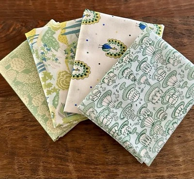 Paquete de 4 cuartos de grasa telas Liberty jardín fiesta alto verano edredón algodón Foto 1 de 4