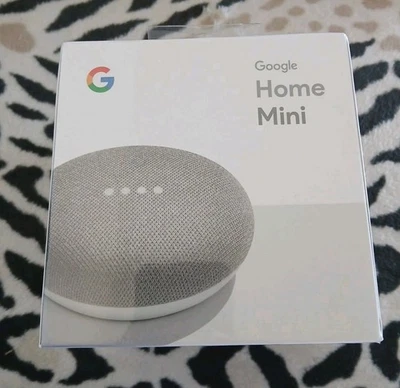 NEW Google Home Mini Smart Speaker w/ Google Assistant Chalk Color  SEALED - Image 1 of 4