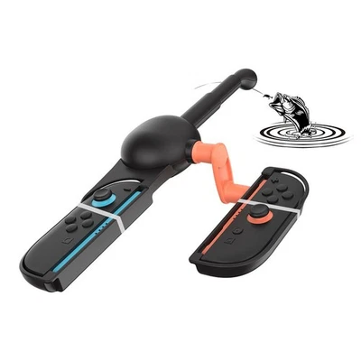 Robust For Switch2 Fishing Rod with Black Finish for Stylish Gaming Setup - Image 1 of 4