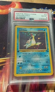 PSA 6 Lapras French Fossil 10/62 1st Edition Lokhlass Pokemon Card Holo - Picture 1 of 4