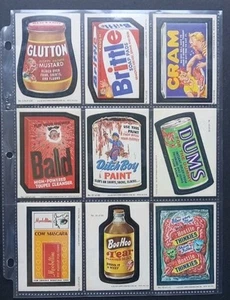 Lot Ed, of (9) different 1979 Topps WACKY PACKAGES stickers VG/VG+ - Picture 1 of 2