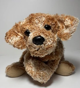 Aurora Goldendoodle Retriever Plush Brown White Mini Flopsie 9” Puppy Dog - Picture 1 of 9