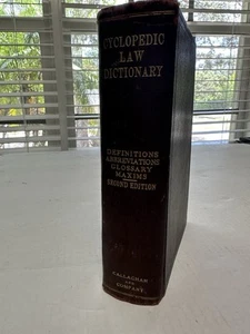 Walter A Shumaker / Cyclopedic Law Dictionary 1922 ANTIQUE - Bild 1 von 6