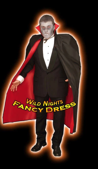 HALLOWEEN SATIN CAPE REVERSIBLE - Image 1 of 1