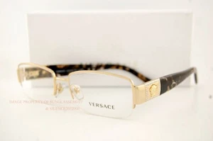 Brand New VERSACE Eyeglass Frames 1175B 1002 Gold for Women Size 53mm - Picture 1 of 3