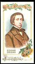 2014 Topps Allen and Ginter Mini Where Nature Ends #WNE08 Edgar Degas - NM-MT