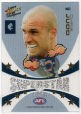 2009 AFL CHAMPIONS SUPERSTAR MASCOT GEM CARD - MG3 Chris JUDD (CARLTON)