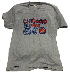 Vintage 1984 Chicago Cubs NL Eastern Division Champions Screen Stars Gr. XL Shirt - Bild 1 von 5