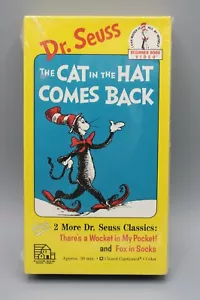 Dr. Suess The Cat in the Hat Comes Back (Random House, 1989) VHS tape - Picture 1 of 2