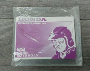 HONDA 89 SA50 ELITE 50LX MANUAL DEL PROPIETARIO 31GS7610 00X31-GS7-6101 - Imagen 1 de 2