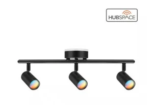Hampton Bay Boedy 2' 3-Light Smart Matte Black LED Track Lighting Kit - Picture 1 of 3