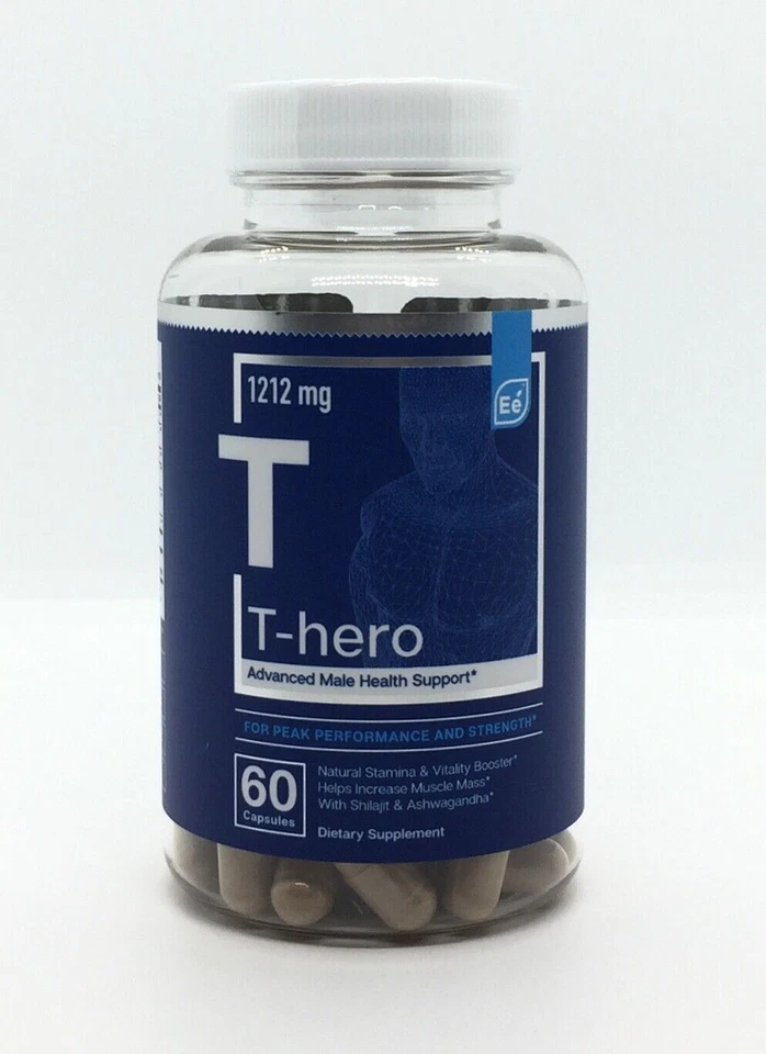 Essential Elements T-Hero Male Health Support Supplement Natural Muscle Builder