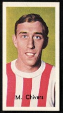 Trade Card, Barratt, FAMOUS FOOTBALLERS, A14,1966,Southampton,Martin Chivers,#40