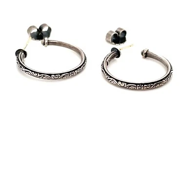 Konstantino Two-Tone 925 Silver & 18k Yellow Gold Post Hoop Earrings - Image 1 of 4