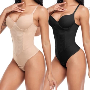 Mujeres Control Abdomen Prendas moldeadoras Tanga Completa Body Modelador Adelgazante SIN Costuras - Imagen 1 de 62