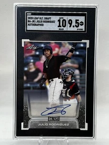 2020 Leaf Draft Julio Rodriguez Auto #BA-JR1 Seattle Mariners Autograph SGC 9.5 - Picture 1 of 2