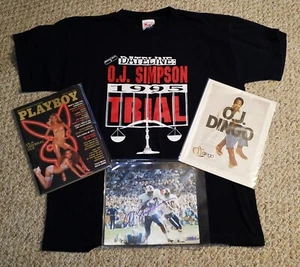 OJ Simpson Lot - Authentic 1995 Dateline Murder Trial T Shirt / Signed 8x10 ++ - Picture 1 of 10