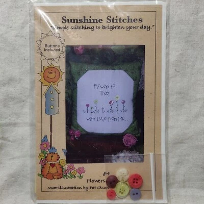 Rare 1997 Flowers to Thee Spring time Embroidery Sewing Quilting Pattern - Image 1 of 4