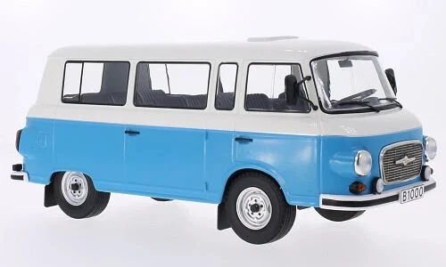 MCG 18007 Barkas B1000 Kleinbus Oldtimer DDR 1965 Blau/Weiß 1:18 Neu & OVP - Bild 1 von 1