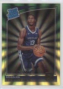 2018 Panini Donruss Holo Green and Yellow Laser Jaren Jackson Jr #188 Rookie RC